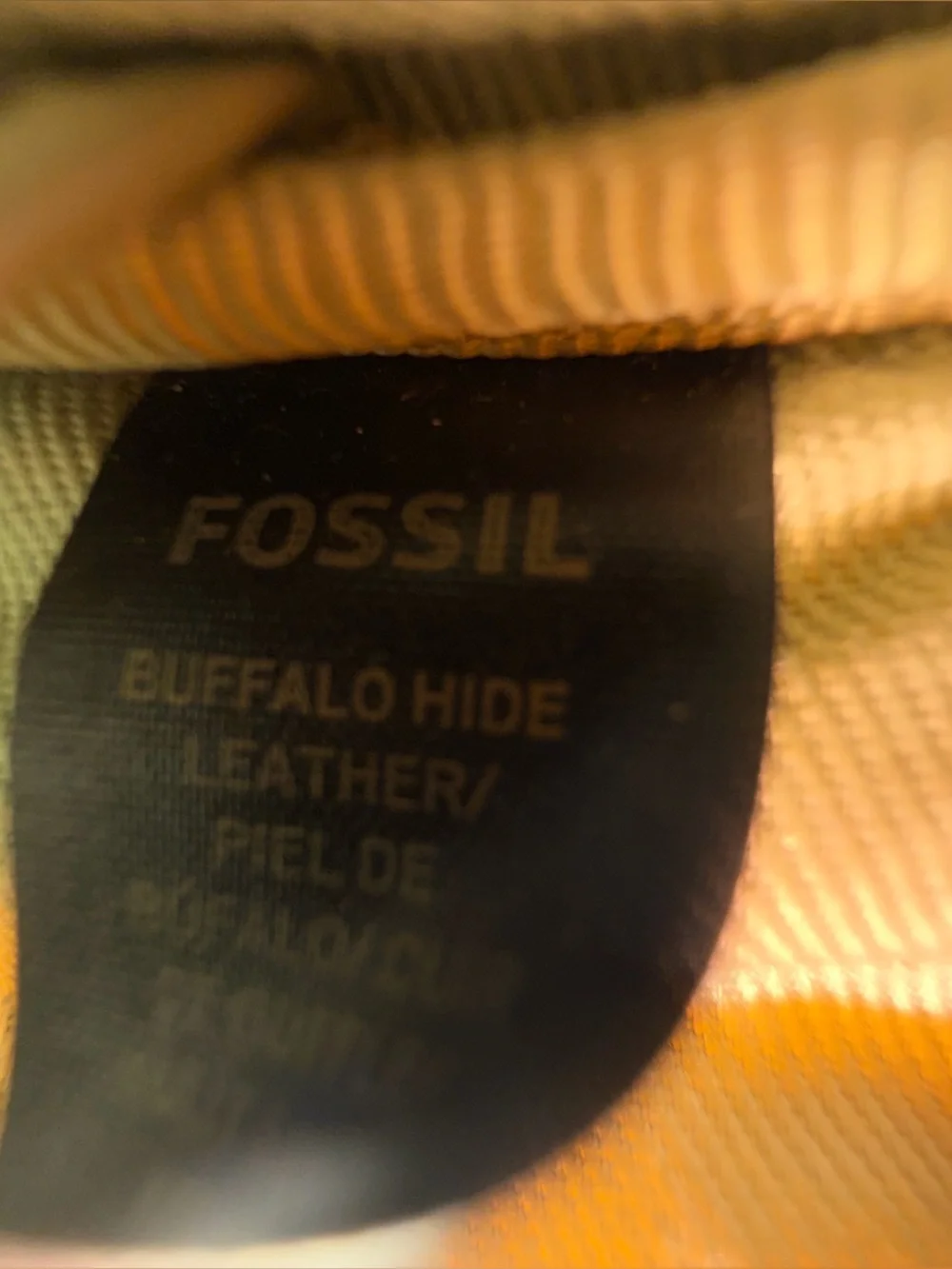 Fossil Sage Green Zip Wallet with Gold Accent
